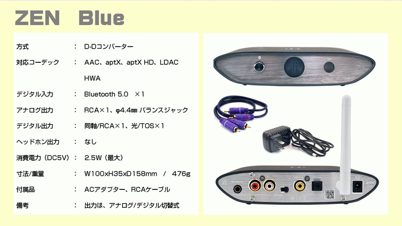 ifi ZENシリーズ ZEN-DAC、ZEN-Blue、ZEN-CAN,ZEN-PHONO 音質チェック 